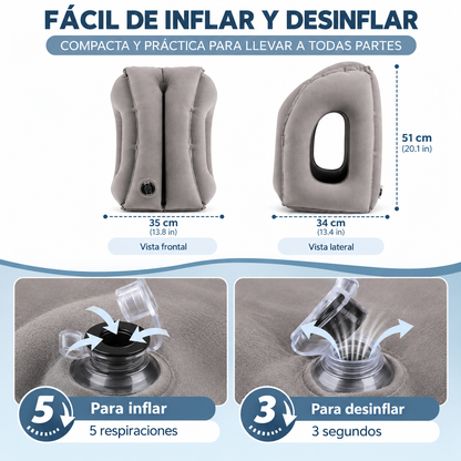 CozyCloud™ - Almohada de Viaje Inflable