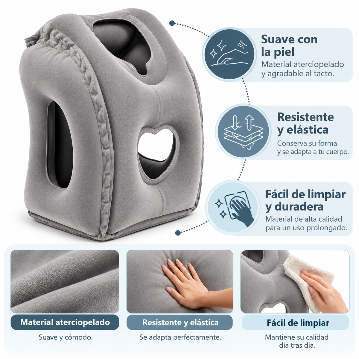 CozyCloud™ - Almohada de Viaje Inflable
